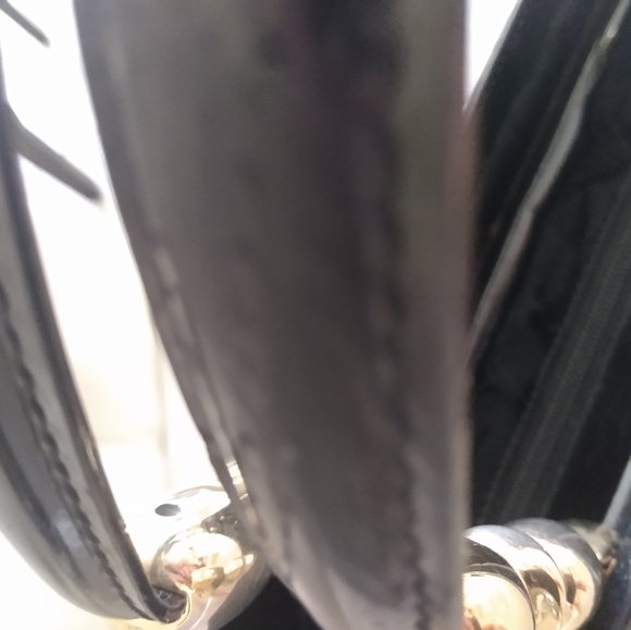 *Sold* Authentic Christian Dior Maris Pearl Black Patent Leather handbag - Picture 12 of 14